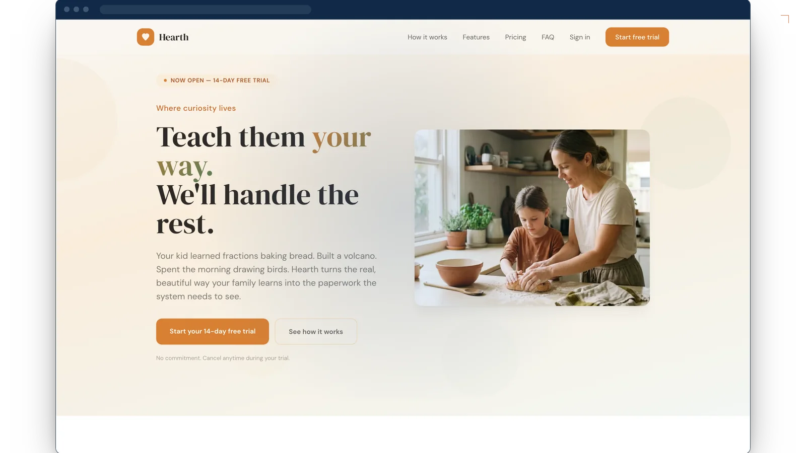 Hearth Homeschool website