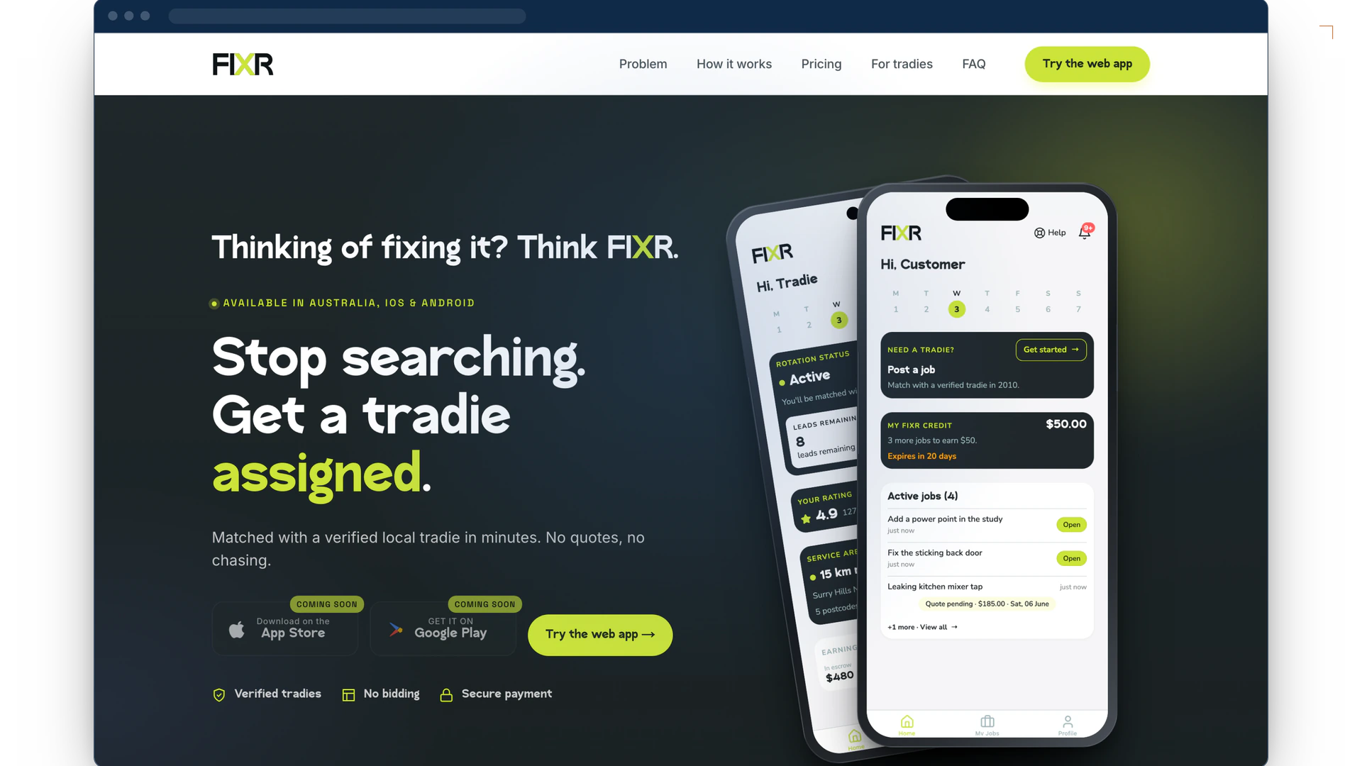 Fixr screenshot